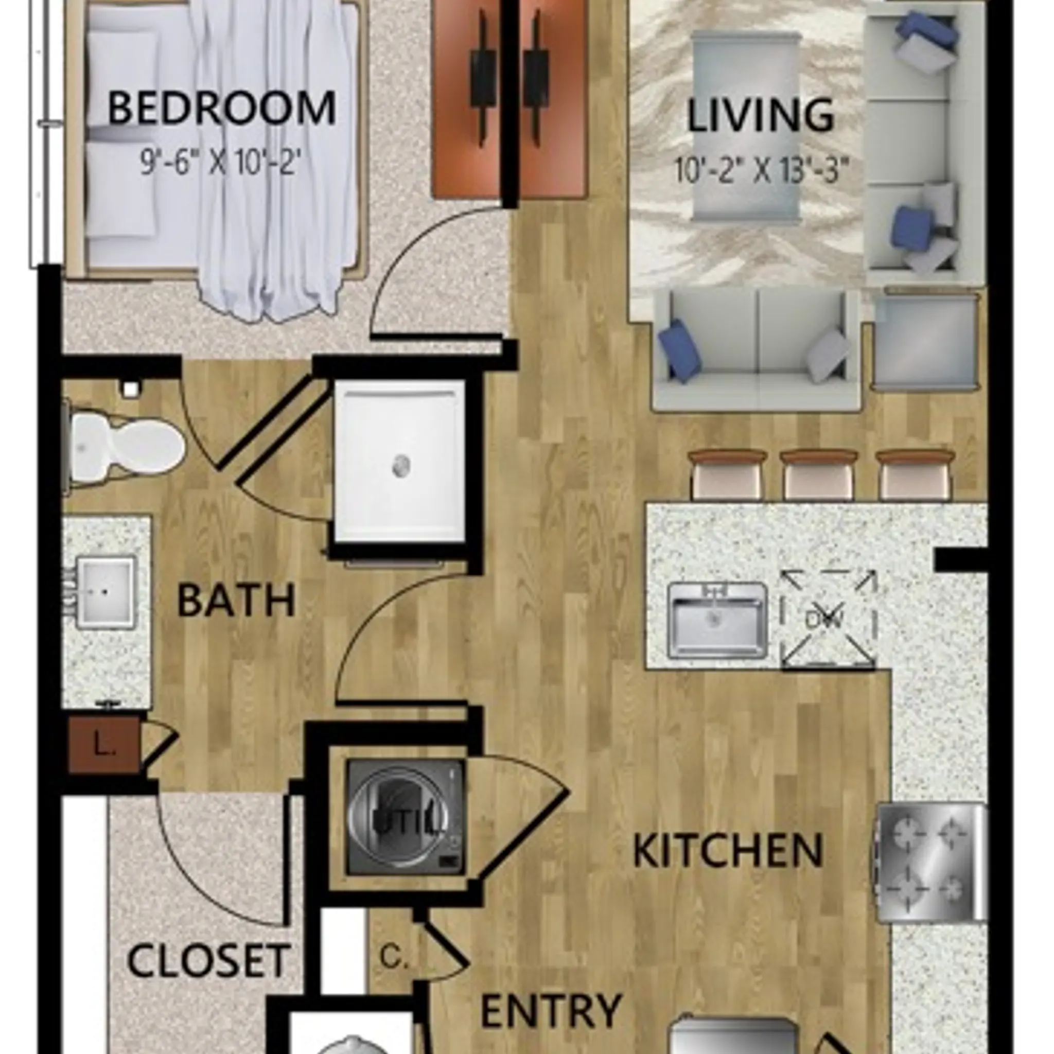 Unit 2216E Minimalist S1(E) Co/Op Maple